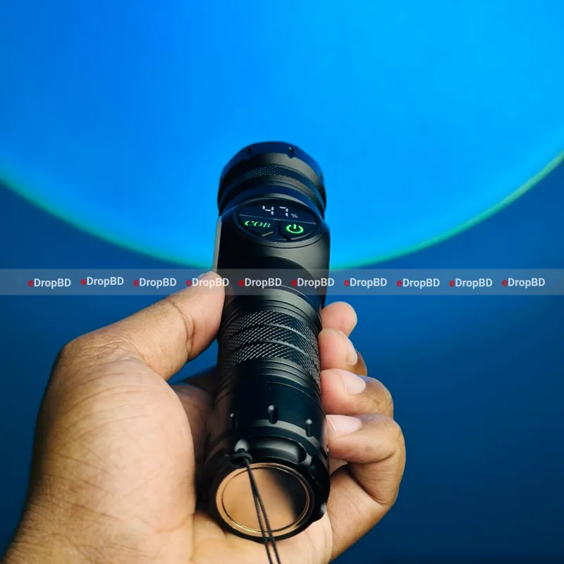 GearUP K60 Rechargeable Flashlight 10W COB + LED Torchlight