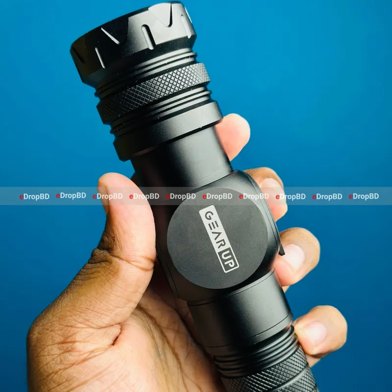 GearUP K60 Rechargeable Flashlight 10W COB + LED Torchlight