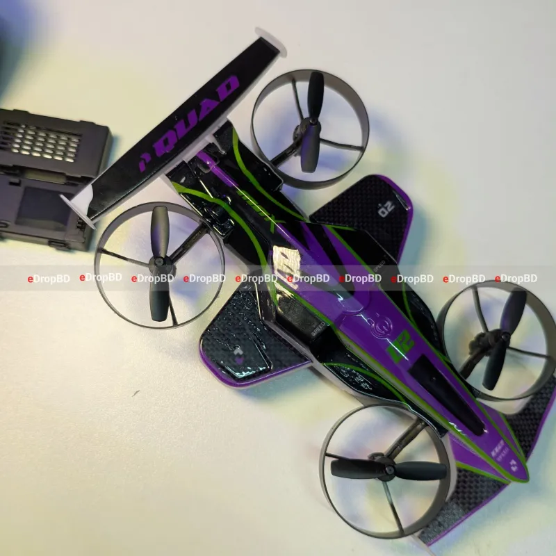 2-in-1 Flying RC Car Drone – Land & Air Stunt Vehicle for Dual-Mode Fun - Best Price in Dhaka