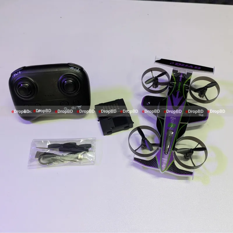 2-in-1 Flying RC Car Drone – Land & Air Stunt Vehicle for Dual-Mode Fun - Best Price in Dhaka