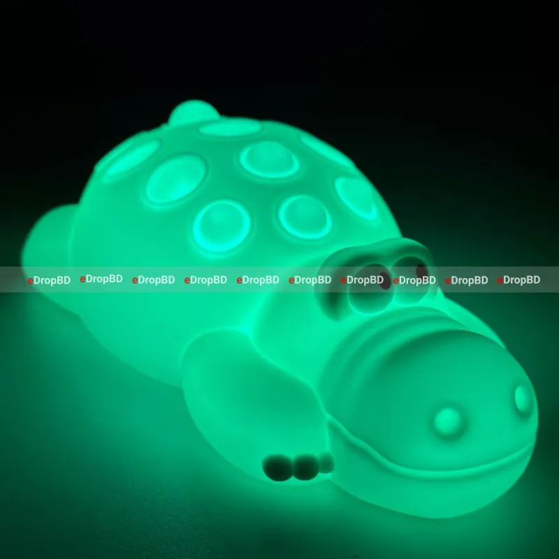 7 Color Crocodile Shape Silicone Night Light Toy for Kids - Kids best choice