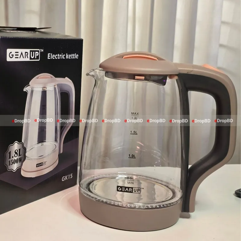 GearUP GK15 Electric Glass Kettle 1.8L (1500W)