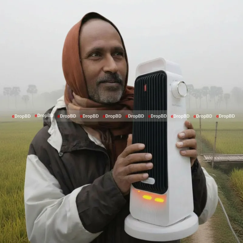 GearUP XH-2001 2000W Room Heater With Auto Rotating Function - Best Price in Bangladesh