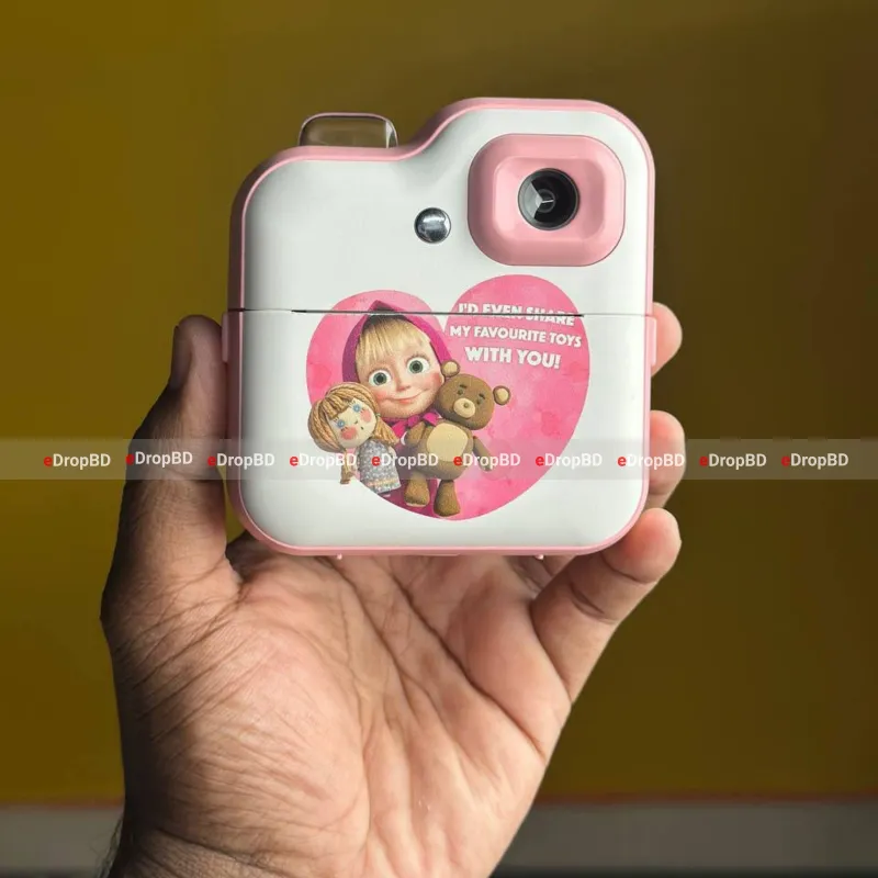 Instant Print Digital Kids Camera Printer – Masha Version
