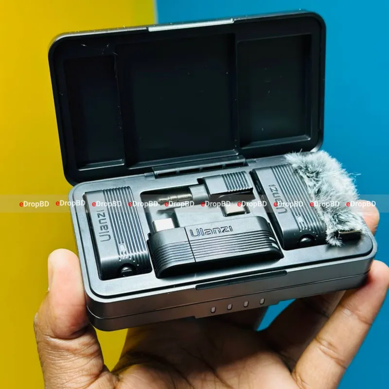 Ulanzi A100 Wireless Lavalier Microphone - Best Price In Bangladesh