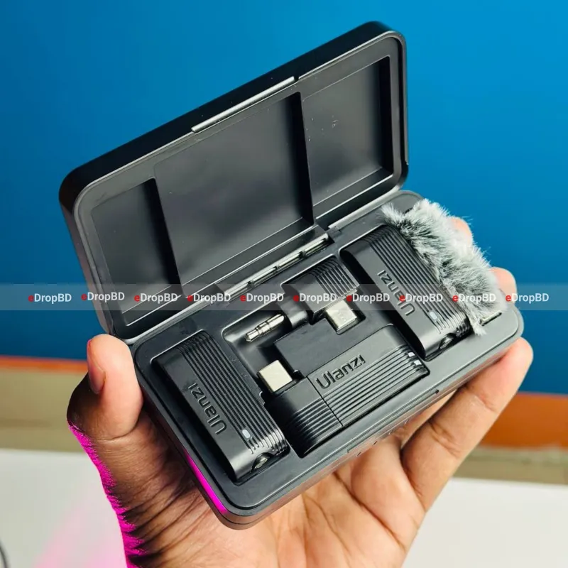 Ulanzi A100 Wireless Lavalier Microphone - Best Price In Bangladesh